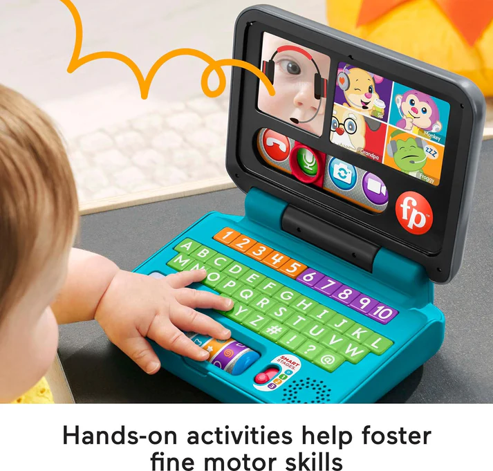 hcf33fisher pricelaugh learnbabytotoddlertoylet sconnectlaptoppretendcomputerwithsmartstages3